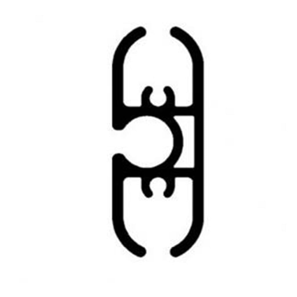 Profilo in alluminio unione settori telo 